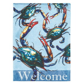 Dicksons 08505 Flag Blue Crabs Polyester 13X18