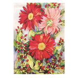 Dicksons 08832 Flag Red Gerber Daises Polyester 13X18
