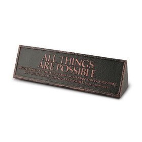 Dicksons 11583 Tabletop Plaque All Things Resin 6.5"L