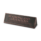 Dicksons 11584 Tabletop Plaque Be Strong Resin 6.5In