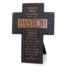Dicksons 11964 Tabletop Cross Stand Firm Pastor