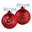 Dicksons 12766 Christmas Ornament Believe Swirl Red 4"