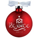 Dicksons 12767 Christmas Ornament Rejoice Swirl Red 4