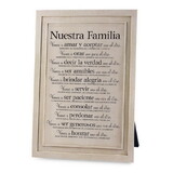 Dicksons 17974 Tabletop Decor Word Study Nuestra Famila