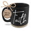 Dicksons 18364 Coffeecup Powerful Words Faith Black16Oz