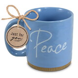 Dicksons 18374 Mug Powerful Words Peace Lt Blue 16 Oz