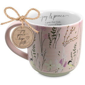 Dicksons 18512 Coffee Mug Spring Garden Joy Peace 18 Oz