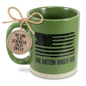 Dicksons 18639 Mug One Nation Under God Green 16 Oz