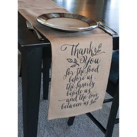 Dicksons 200045 Thank You Fabric Table Runner
