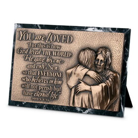 Dicksons 20701 Sculpture Plaque Of Faith Loved 4.5"H