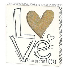 Dicksons 246397 Plq Tbltp-Mdf-8"Love With All