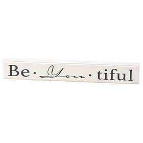Dicksons 246403 Tabletop Plaque Be-You-Tiful 8X2 Mdf