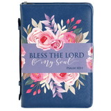 Dicksons Bible Cover Bless The Lord Navy