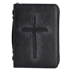 Dicksons 28250XL Bible Case Vintage Cross Black XLarge