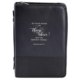 Dicksons 28526XL Bible Case Set Your Mind On Black XL