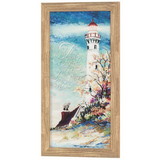 Dicksons 28BW-1430-1284 Framed Wall Art Lighthouse Proverbs 4:18