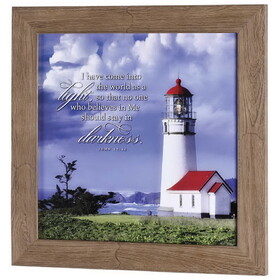 Dicksons 28BW-1515-837 Framed Wall Art Red Roof Lighthouse