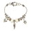Dicksons 30-4885T Bracelet Multi Beads Angel Silver Plate