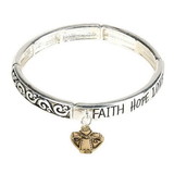 Dicksons 30-4922T Bracelet Stretch Faith Hope Love
