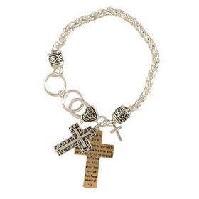 Dicksons 30-4955T Bracelet John 3:16 With Crosses