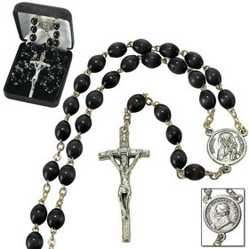 Dicksons 32-0706 Rosary Pope John Paul Ii Blk Wood 20"