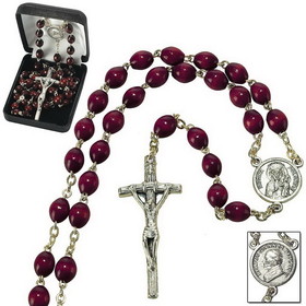 Dicksons 32-0707 Rosary Pope John Paul Ii Burg Wood 20"