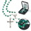 Dicksons 32-0743 Rosary Emerald Faux Madonna Center 6Mm