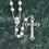 Dicksons 32-0746 Rosary Bluefaux Perl/Gls Madonna 8Mm 23"