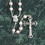 Dicksons 32-0747 Rosary Pnkfaux Pearl/Gls Madonna 8Mm 23"