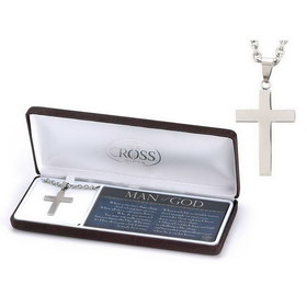 Dicksons 32-6717 Man Of God Cross Necklace 24"Chain