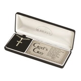 Dicksons 32-6735 Necklace Gods Guy Stainless Steel Cross