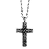 Dicksons 32-6789 Necklace Antique Wheat Cross 24Inch