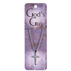 Dicksons 32-9481 Necklace Gods Guy Thin Box Cross