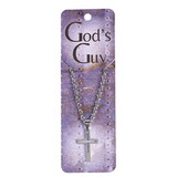 Dicksons 32-9482 Necklace Gods Guy Cutout Box Cross