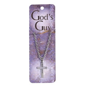Dicksons 32-9482 Necklace Gods Guy Cutout Box Cross