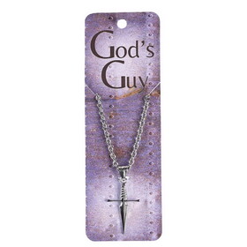 Dicksons 32-9484 Necklace Gods Guy Sword Cross