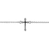 Dicksons 35-6775 Nk Minis Vtip Crs Sil Plt Choker 14+2