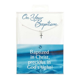 Dicksons 35-8035 Necklace Baptism Boy Box Cross