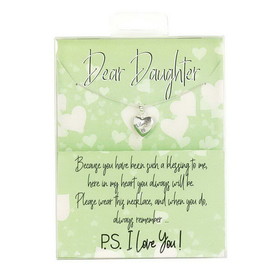 Dicksons 35-8063 Necklace Ps I Love You Daughter 18In