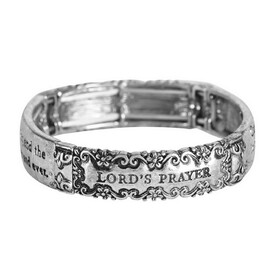 Dicksons 35-8284T Stretch Bracelet Lords Prayer Tile