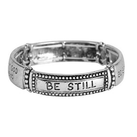 Dicksons 35-8286T Stretch Bracelet Psalm 46:10 Tile