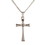 Dicksons 35-8301 Necklace Mother Flare Cross Silver Plate