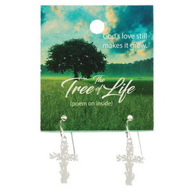 Dicksons 35-8382 Earrings Tree Of Life Sterling Wires