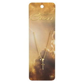 Dicksons 35-8391 Necklace Mini Thin Cross Gold Plated