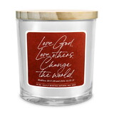 Dicksons 35032 Soy Candle Love God Love Others 13Oz