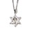 Dicksons 36-1525P Star Of David Pendant Cross Necklace
