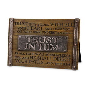 Dicksons 40184 Tabletop Decor Blessing Plaque Trust Him