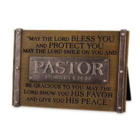 Dicksons 40209 Tabletop Decor Blessing Plaque Pastor 4"