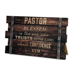 Dicksons 40239 Tabletop Farmhouse Plaque Pastor 4"