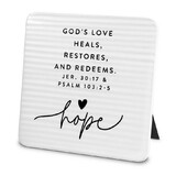 Dicksons 40451 Plaque Hold Onto Hope Textured Hope Wht